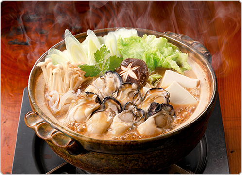 広島の郷土料理 牡蠣の土手鍋
