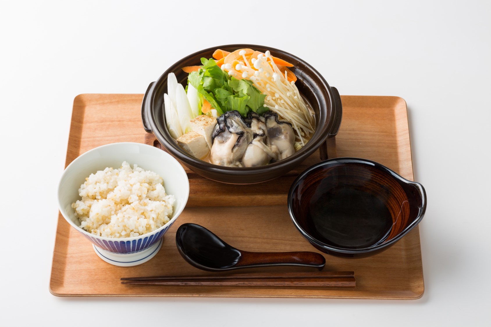 牡蠣の土手鍋 定食 広島ランチ